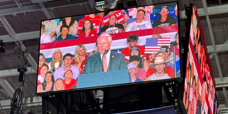 Reporters asked Jerry Carl if Trump would hurt him in Alabama -- his answer from Mobile rally: 'I think it looks pretty darn good'