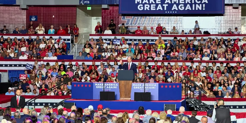 'Craziness vs. common sense': State Rep. Rhett Marques rallies with President Trump, pledges to turn Alabama's 2nd 'from blue back to red'