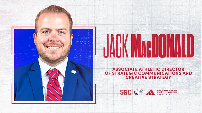 South Alabama Names Jack MacDonald Associate AD of Strategic Communications & Creative Strategy
