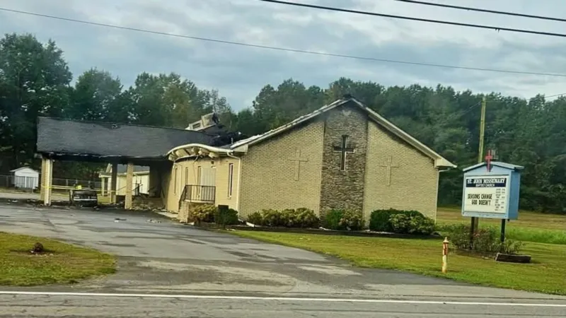 Fire at St. John Missionary Baptist Church Under Investigation in Hanceville