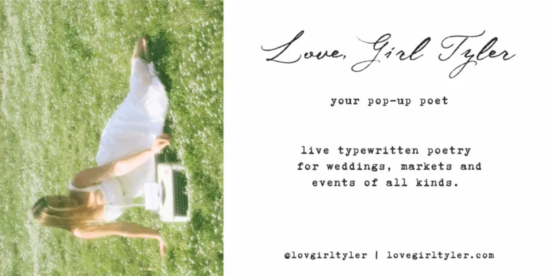 Love, Girl Tyler turns stories into poetry