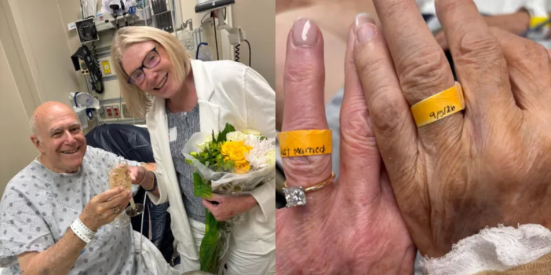 Huntsville Hospital employees turn ER visit into a wedding celebration