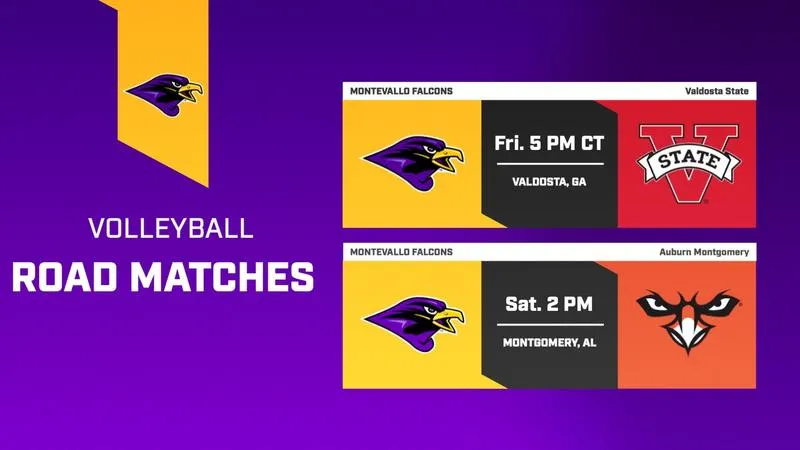 Falcons Set for GSC Road Matches at Valdosta State, AUM