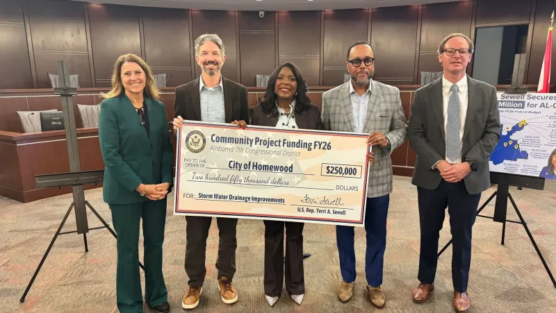 Sewell secures $250,000 for Homewood stormwater upgrades