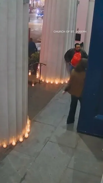 Wayward raccoon waltzes into church (Video)