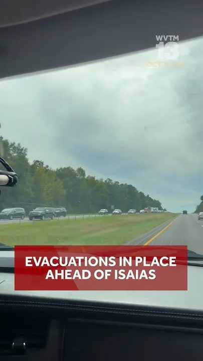 Alabama has ordered evacuations in parts of its coast as Isaias approaches (Video)