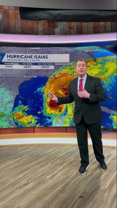 Hurricane Isaias strengthens as it moves towards the Central Gulf Coast (Video)