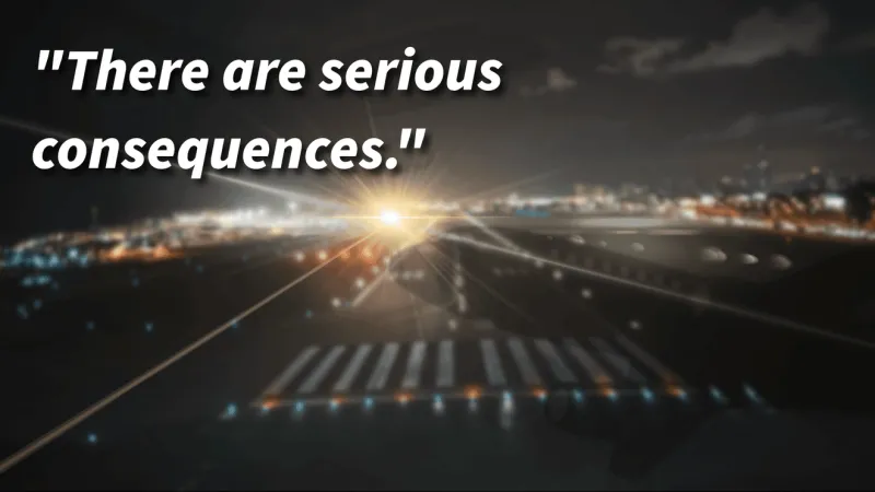 'It's not a prank': Dangers of laser strikes on aircraft