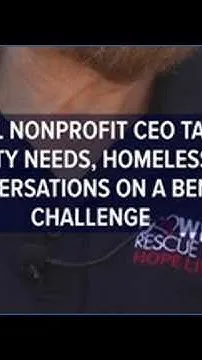 Local nonprofit CEO talks community needs, homelessness in 'Conversations on a Bench' challenge (Video)