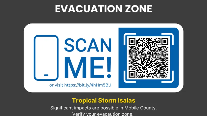 Mobile County EMA urges residents and visitors to evacuate as directed