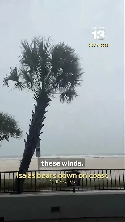 WVTM 13's Zoe Blair reports on the latest conditions as Hurricane Isaias bears down on the coast (Video)