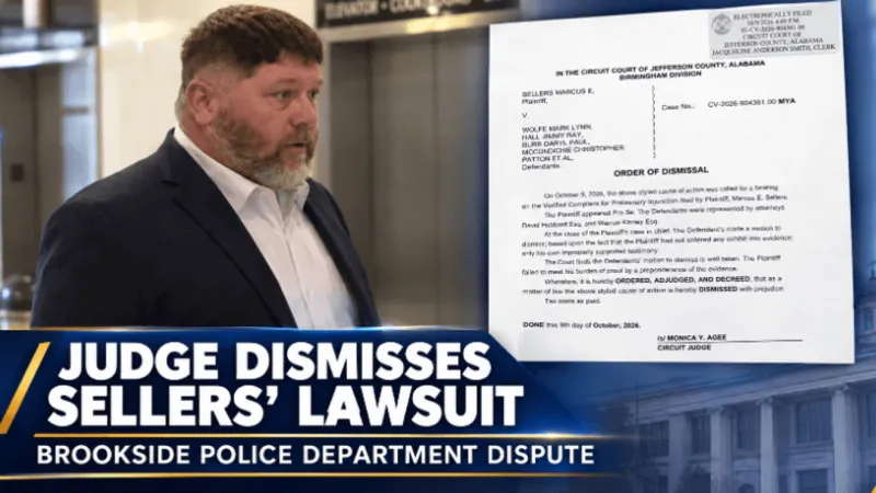 Judge dismisses Brookside police chief's lawsuit
