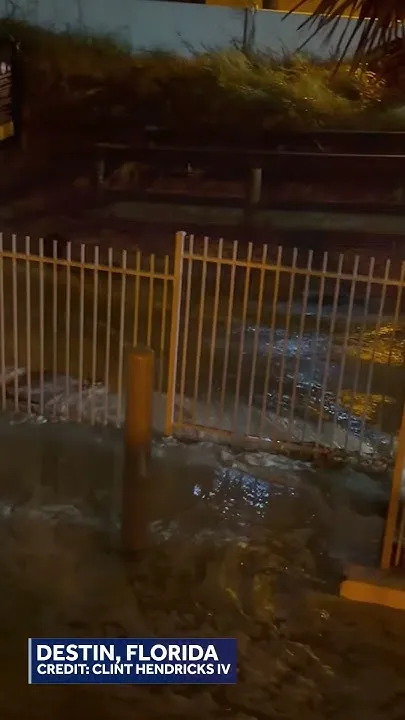 The surge is here. Destin is feeling the power of Hurricane Isaias (Video)