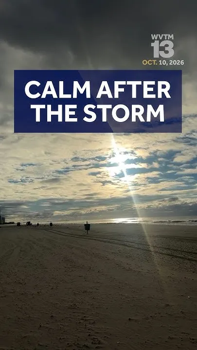 Isaias fizzled out and the storm has passed in Gulf Shores, Alabama, making way for clearer skies (Video)