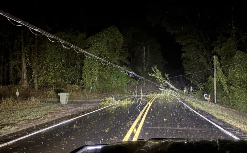PHOTOS: Hurricane Isaias brings down trees, powerlines in Greenville