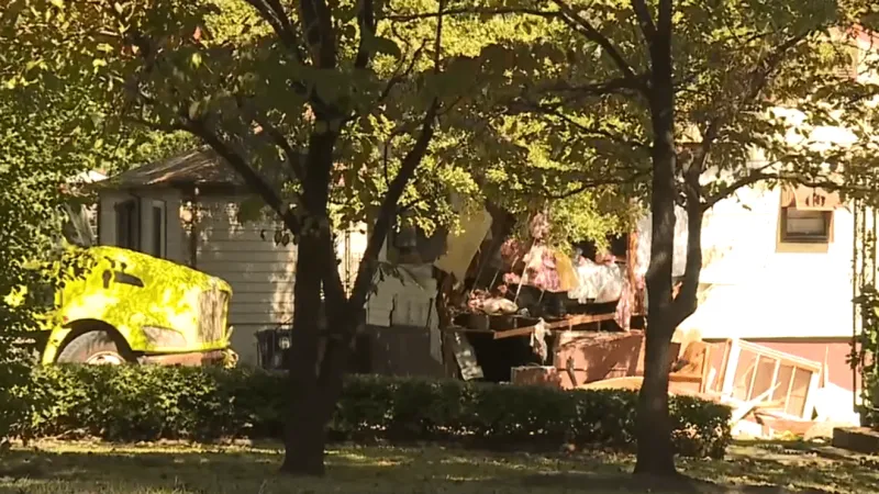 Photos: Truck hits house in Birmingham