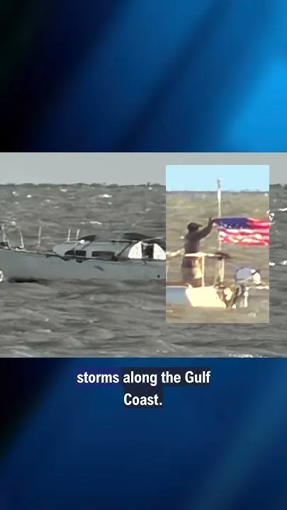 Boater explains why he chose to ride out Hurricane Isaias aboard his sailboat off Dauphin Island. (Video)