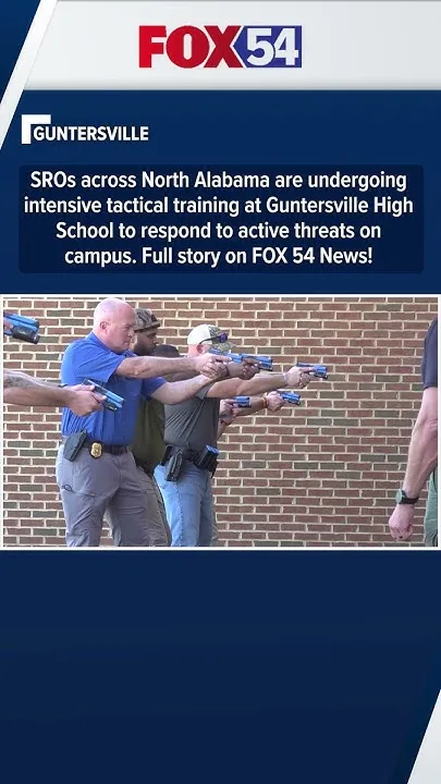 Guntersville PD, NASRO, and High Threat Training partner for SRO training simulation (Video)