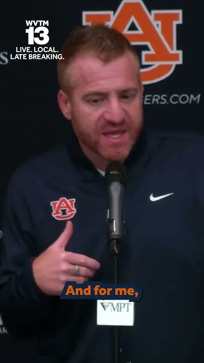 Alex Golesh explains Auburn's mentality. (Video)