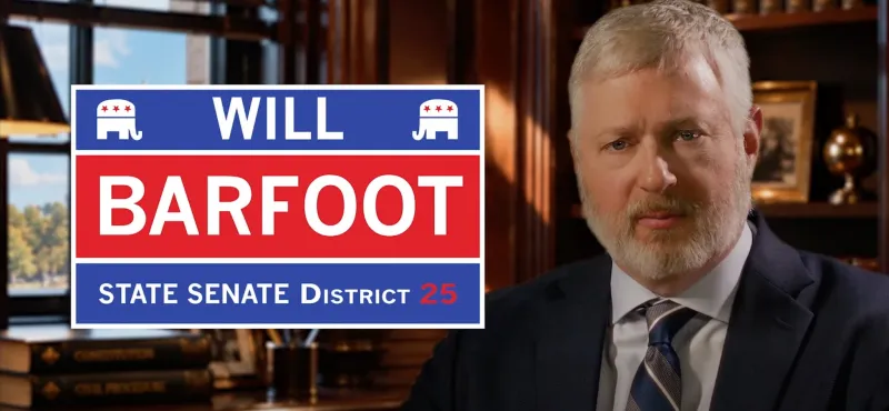 Barfoot makes Montgomery public safety central in new campaign ad: 'Back the blue is in my blood'