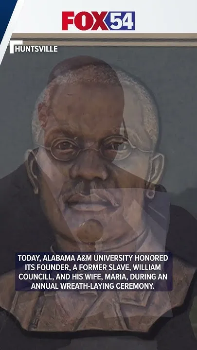 Alabama A&M University honors its founder, a former slave, William Councill (Video)