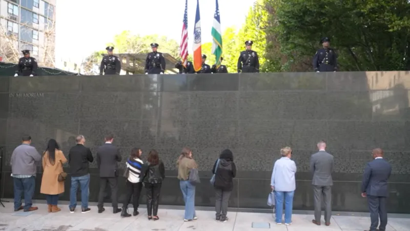 NYPD adds 42 names to officer Memorial Wall