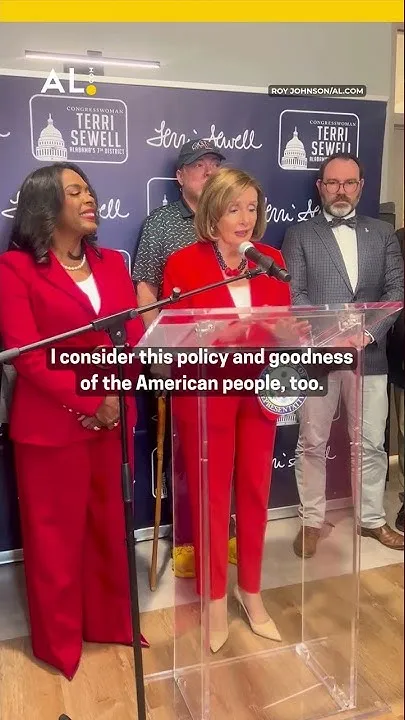 Nancy Pelosi makes appearance at Terri Sewell event: 'Policy and goodness for the American people' (Video)