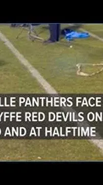 Collinsville Panthers face off against Fyffe Red Devils on the field and at halftime (Video)