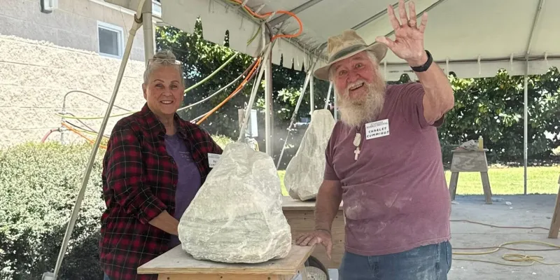 Self-taught sculptors Charles and Ada Cummings turn Sylacauga marble into crosses, figures and a lasting partnership
