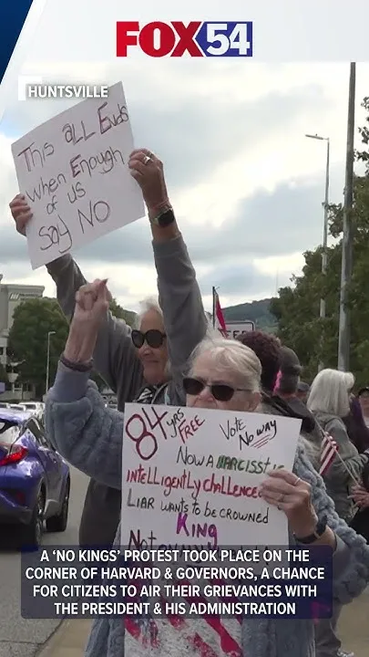 A 'No Kings' protest took place on the corner of Harvard & Governors, citizens to aired their grieva (Video)