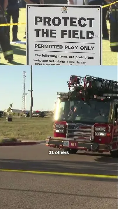 Boy witnesses youth soccer game crash (Video)