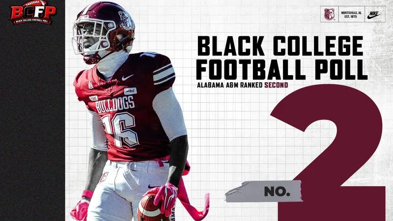 Alabama A&M Climbs to No. 2 in Black College Football Poll