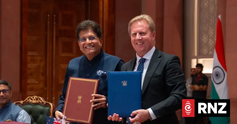 NZ-India free trade agreement officially begins - RNZ