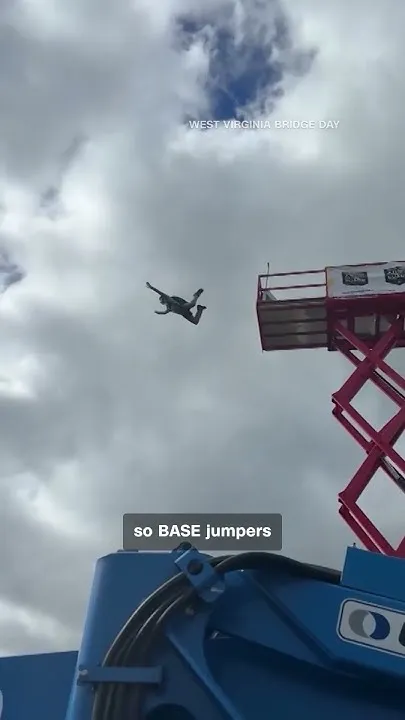 Daredevils leap, flip, and fly off bridge (Video)