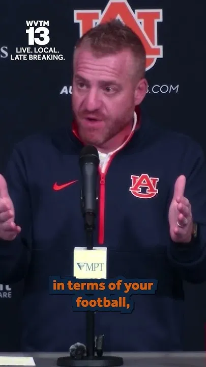 Auburn head coach Alex Golesh on tuning out the noise (Video)