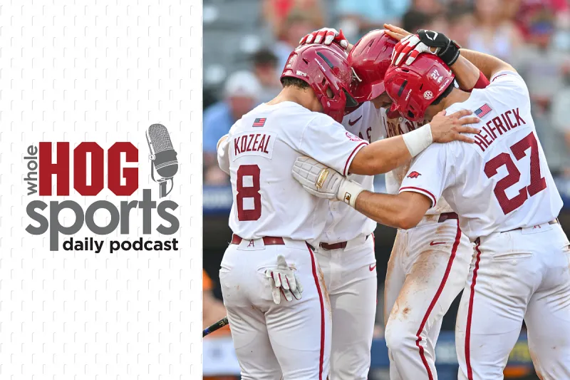 WholeHogSports Daily Podcast: Arkansas baseball beats Tennessee, will play Texas in Hoover