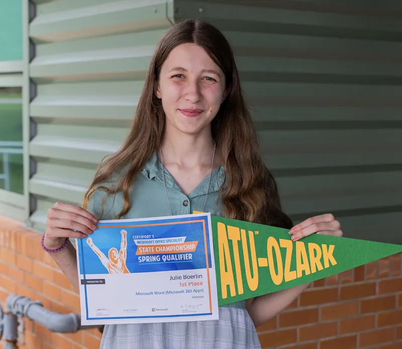 ATU-Ozark's Boerlin Wins Microsoft Word State Title