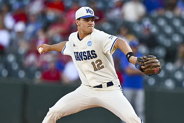 Host Kansas baseball chooses ace Dominic Voegele for Friday's NCAA regional opener