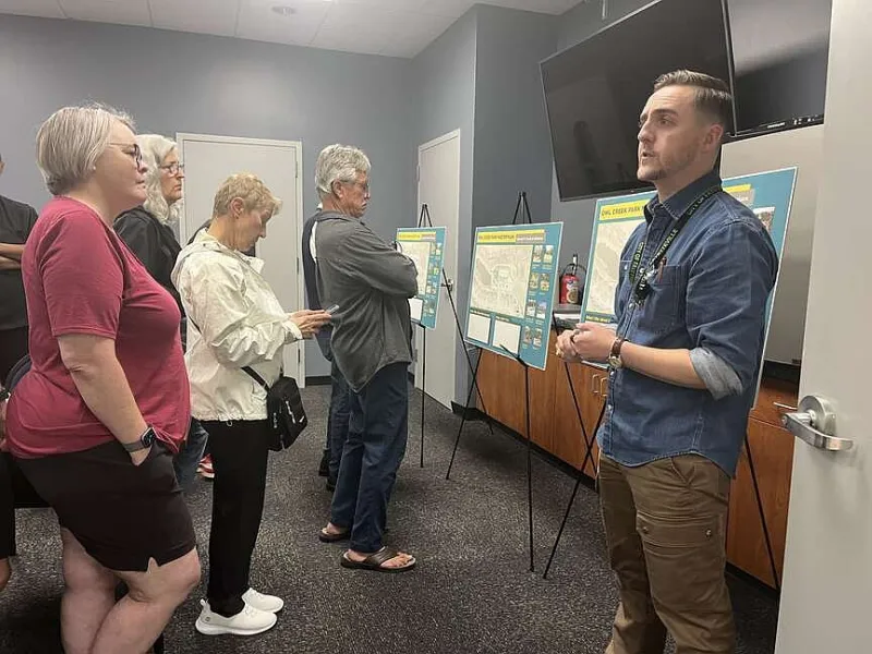 Fayetteville residents express interest in, concerns about Owl Creek neighborhood park
