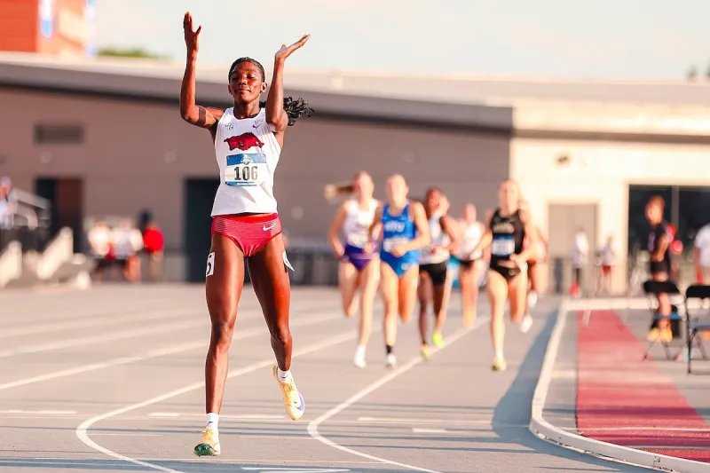 Sanu Jallow-Lockhart sets program record, Arkansas women's track qualifies 9 for NCAA Outdoor Championships