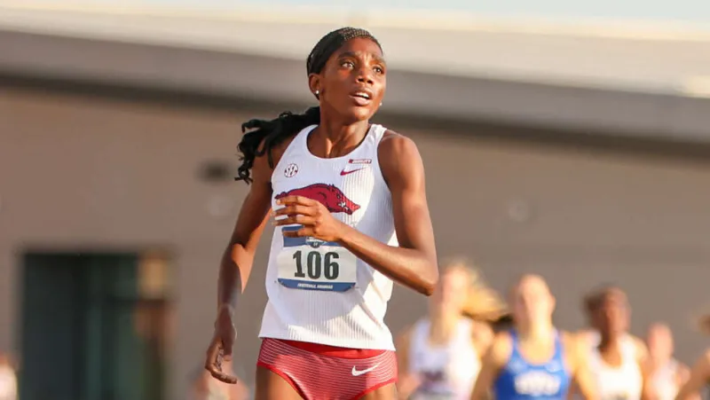 Razorbacks' Jallow-Lockhart Misses 800m Collegiate Record by a Hundredth