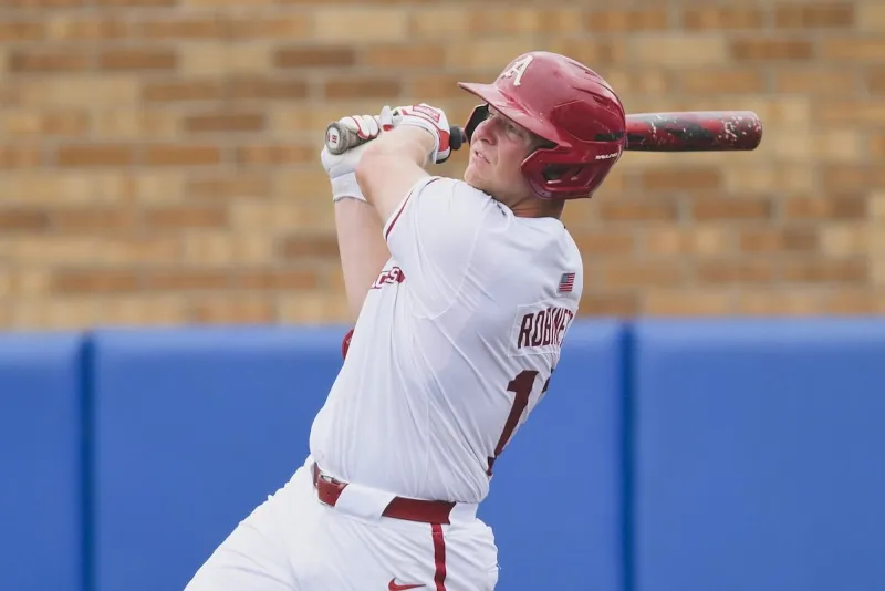 Arkansas baseball holds on to beat Northeastern, advances to regional title round vs. Kansas