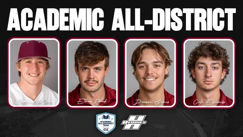 Four Baseball Players Named to CSC Academic All-District Team