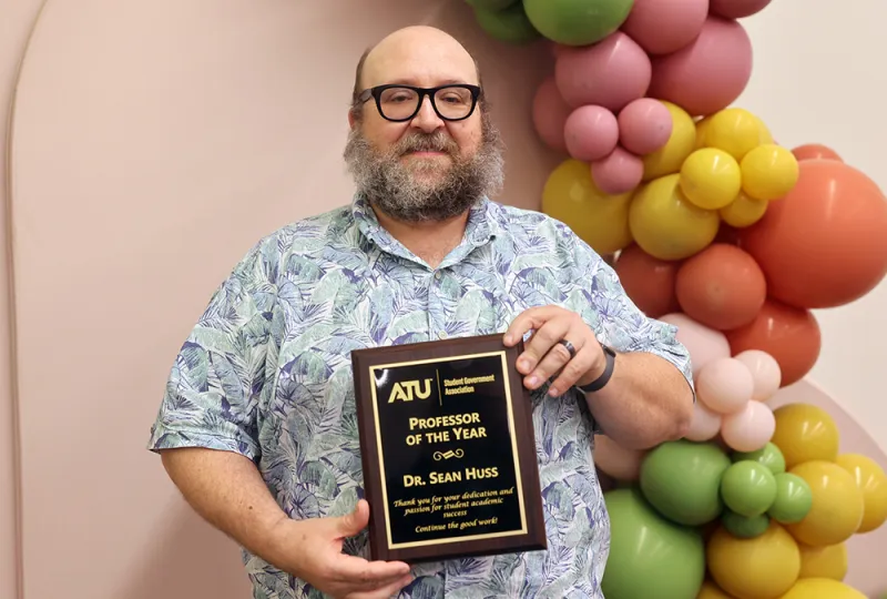 Huss Elected 2025-26 ATU Professor of the Year