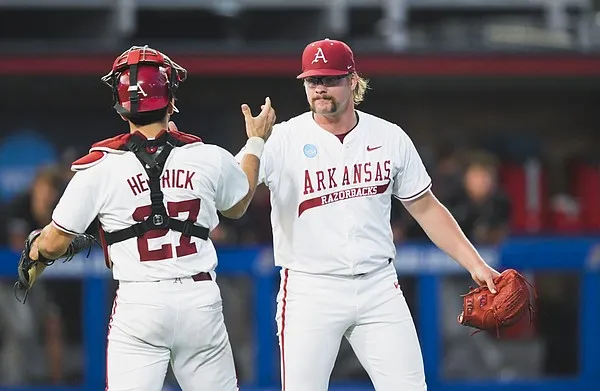 Arkansas baseball's Ethan McElvain named finalist for Stopper of the Year