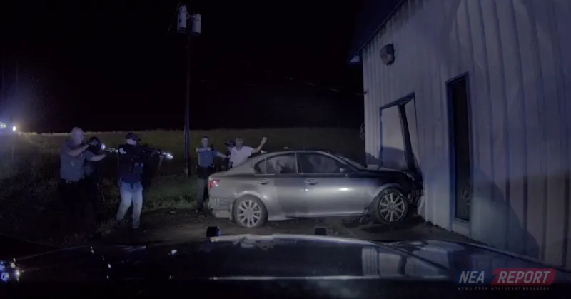 VIDEO: Wrong-Way Pursuit on I-55 Ends With Crash Into West Memphis Building