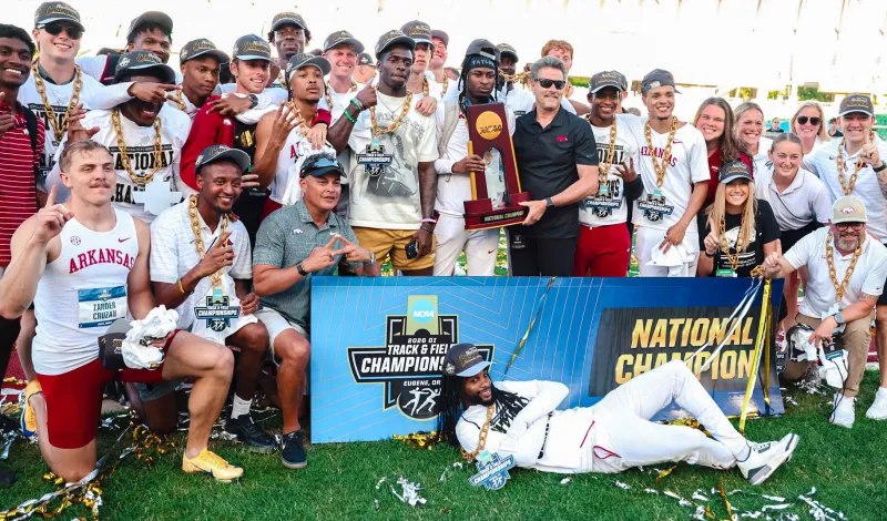 Razorbacks win first NCAA outdoor track and field title since 2003