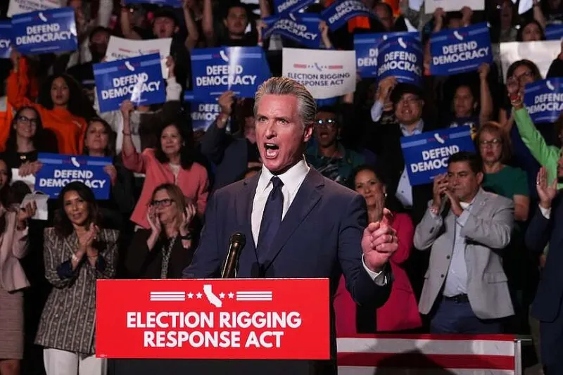 DOJ accused of targeting Newsom