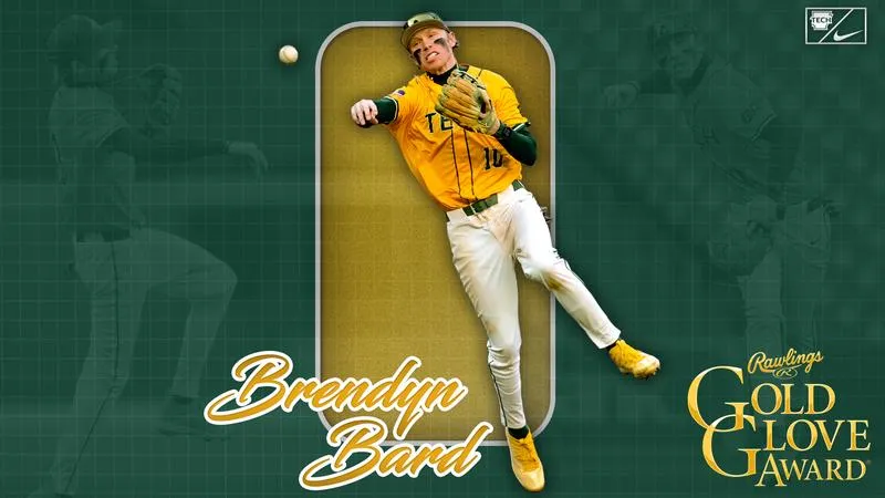 Brendyn Bard named to the 2026 ABCA/Rawlings Gold Glove Team for DII