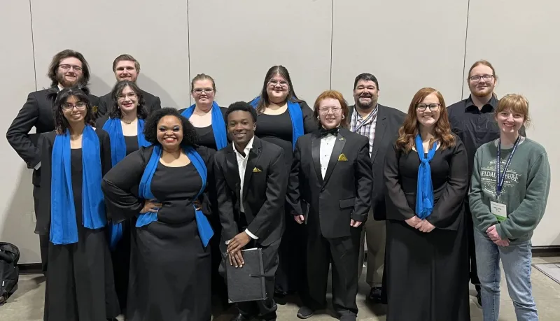 In perfect harmony: SAU choir students join Arkansas Intercollegiate Choir at All-State Music Conference